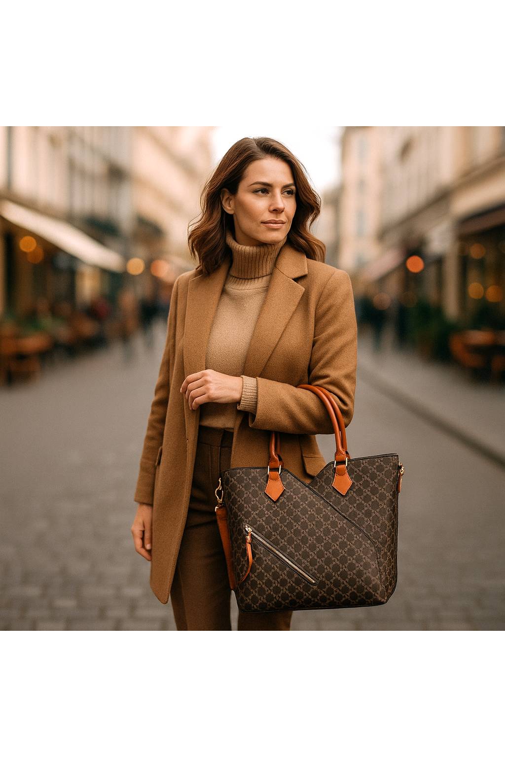 Dámska shopper kabelka GK1754-2831 hnedá