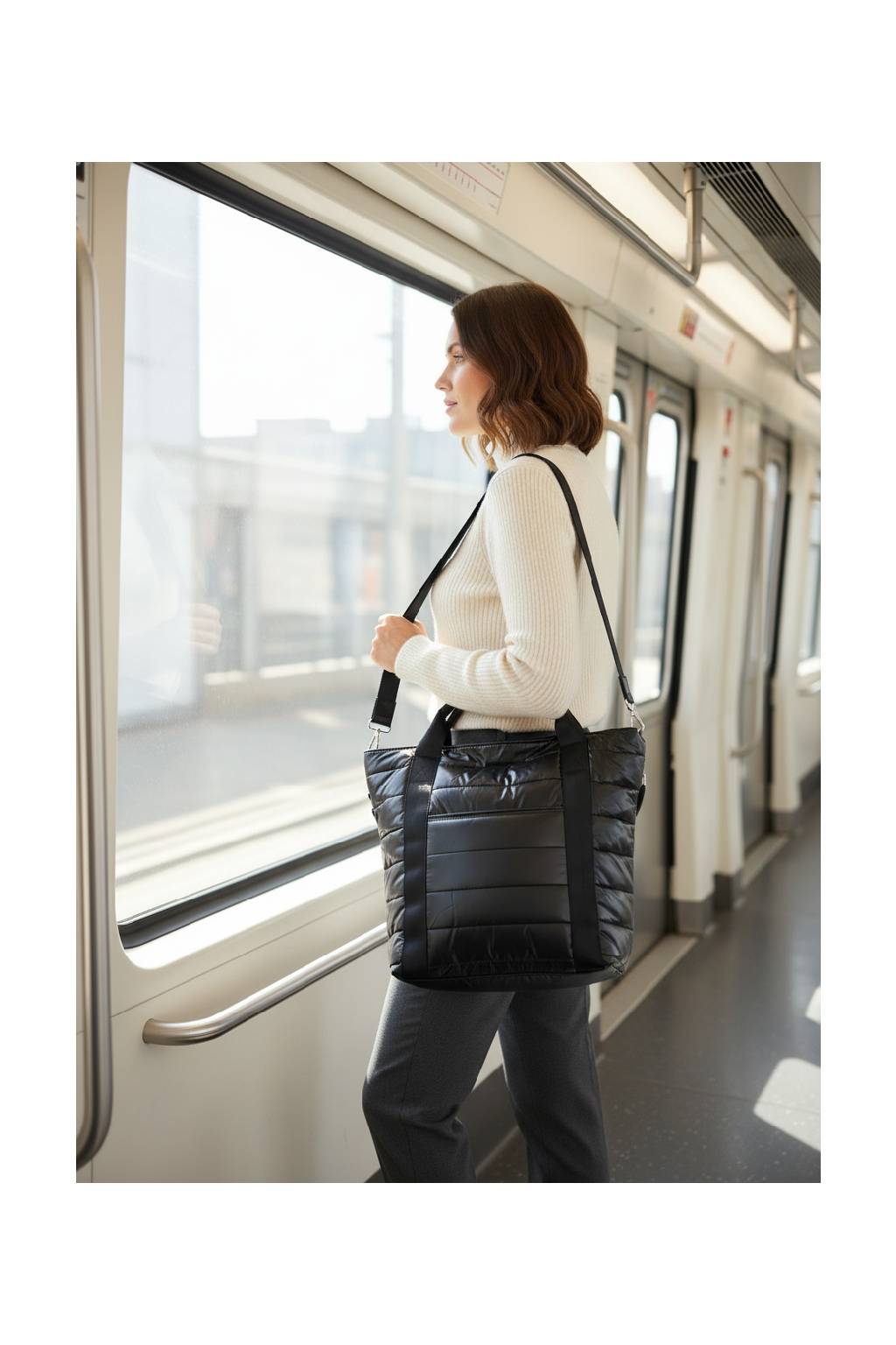 Dámska kabelka M21013CP čierna